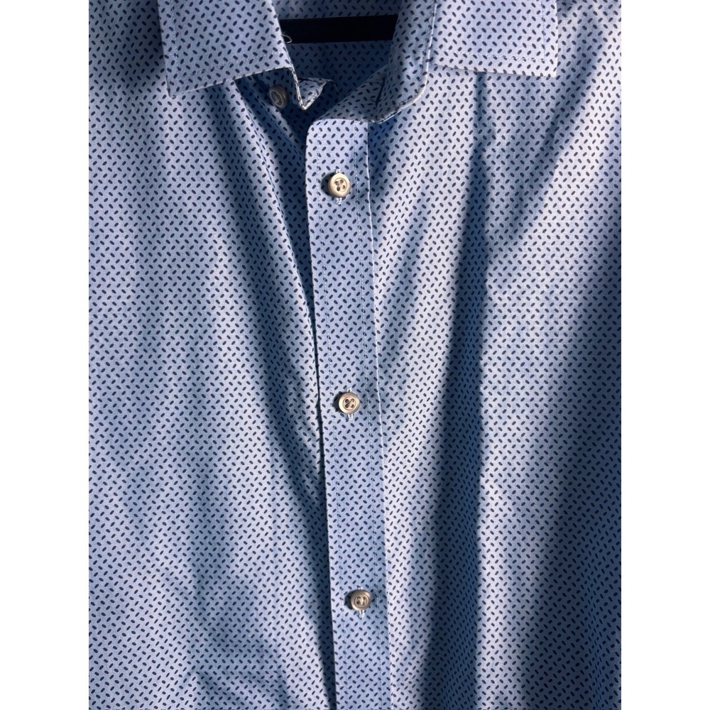 Banana Republic Slim Fit Non-Iron Blue Button-Down Shirt Men's XL - Picture 2 of 4